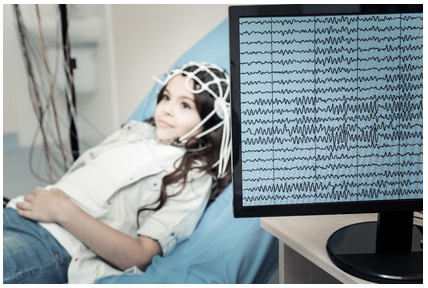 Child participating in frequency training, one of several types of neurofeedback in NYC that can be used to treat ADHD. Learn more here.